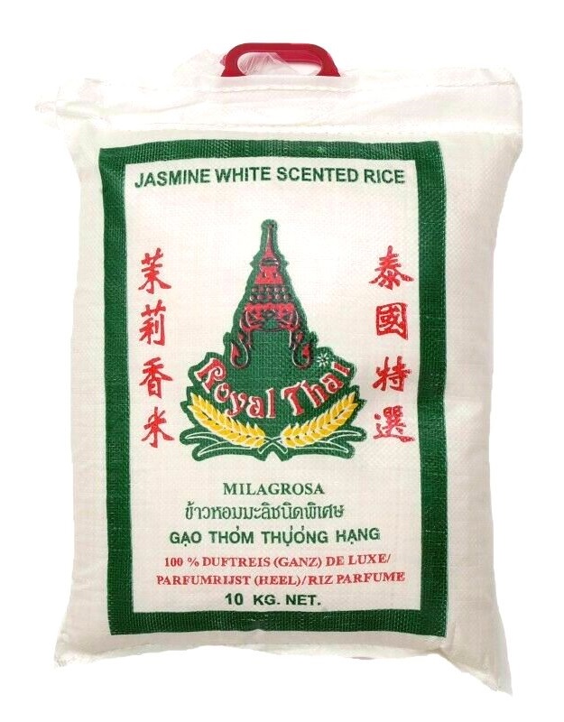 Riso thai profumato jasmine - Royal Thai 10 Kg.